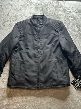 Women’s Revolution Gear Black Rider-Style Jacket NWT - Modern Zip Front